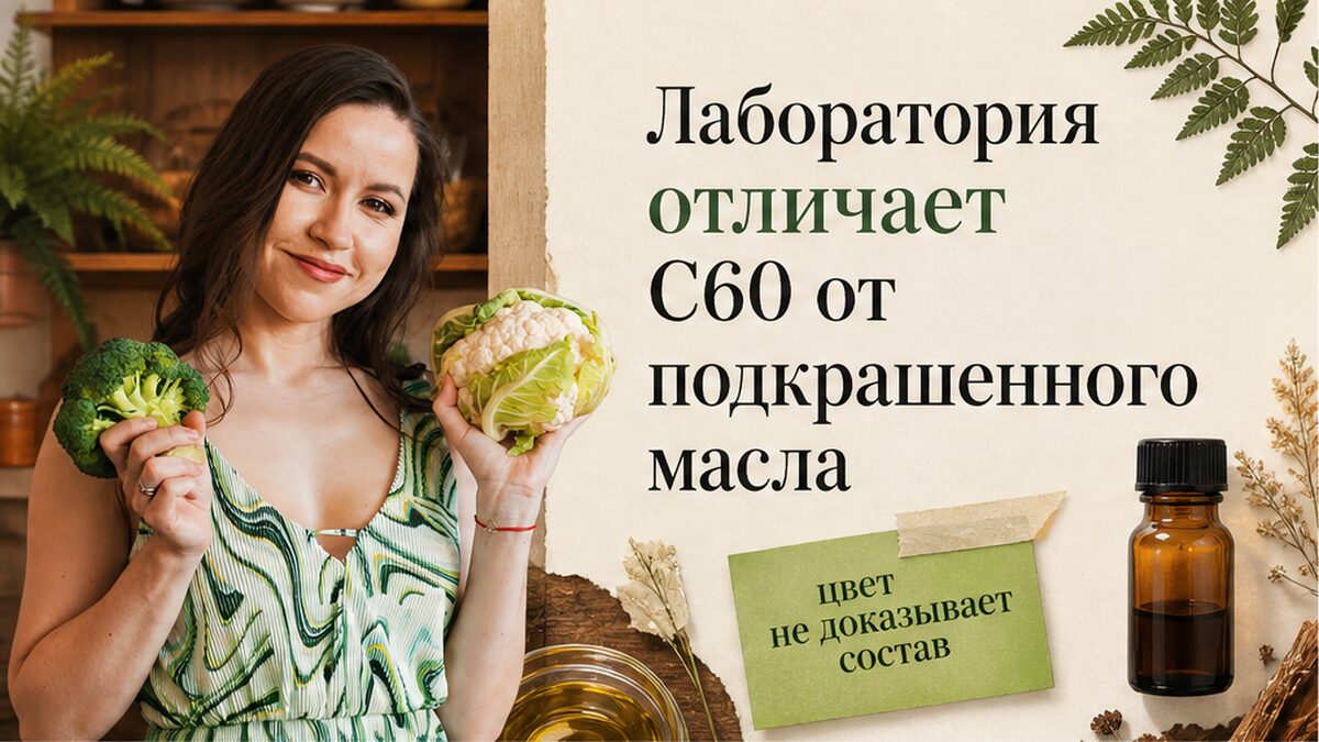 Лаборатория в РФ отличает C60 в БАД от подкрашенного масла