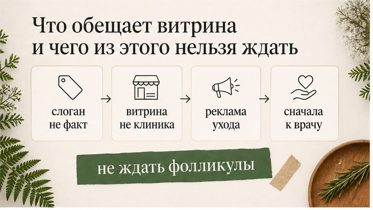 Что обещает витрина спрея и чего из этого нельзя ждать