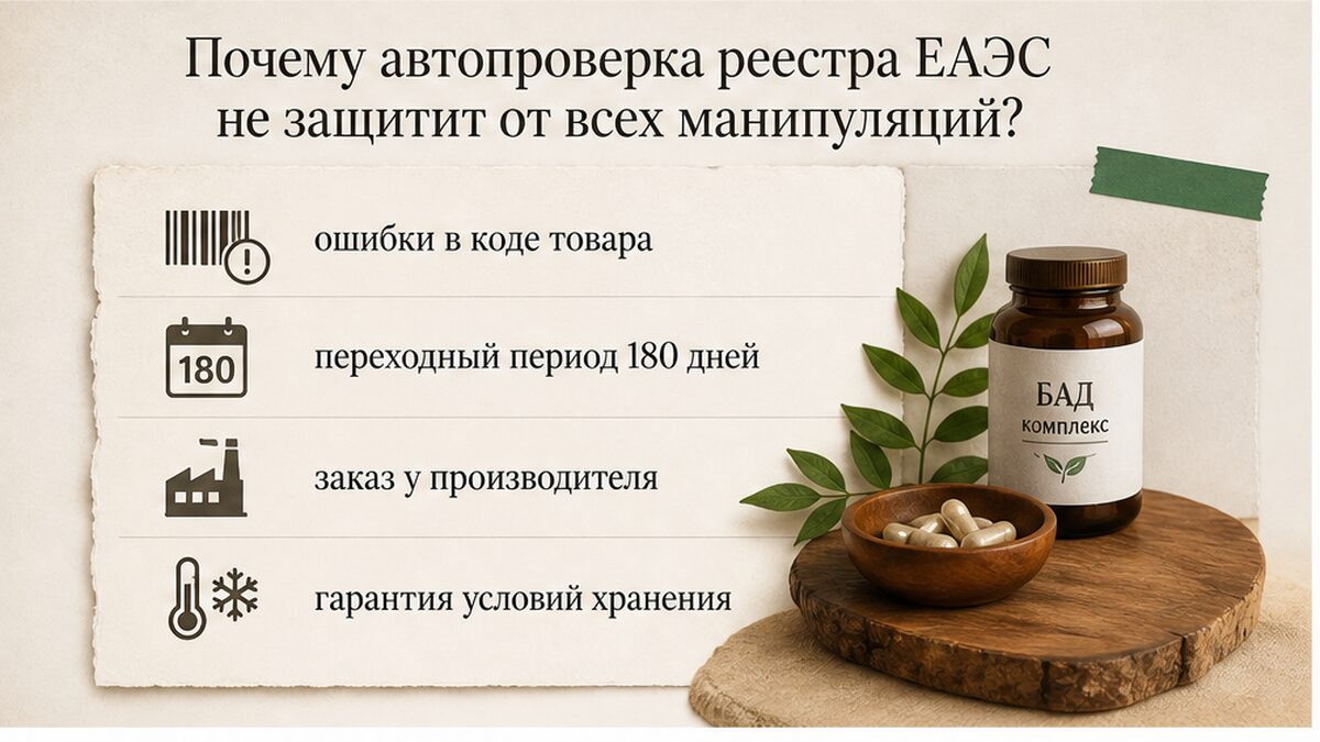 Таблица ограничений автопроверки реестра ЕАЭС для покупателей БАД
