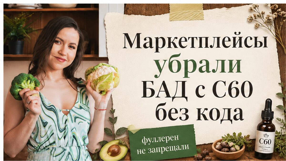 Иллюстрация: маркетплейсы снимают немаркированный БАД с C60 со складов