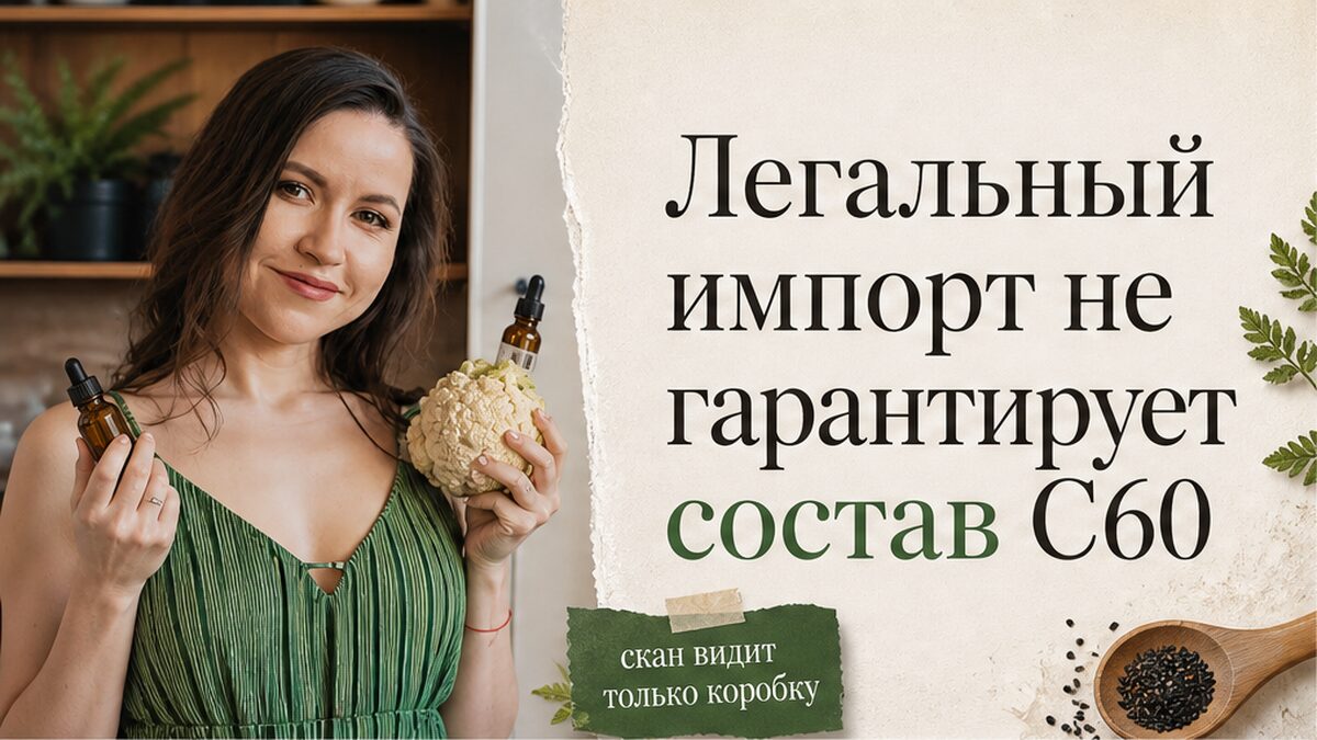 Иллюстрация: легальный импорт БАД и проверка состава фуллерена C60