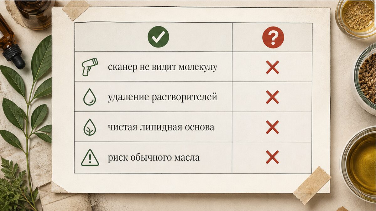 Таблица: маркировка не подтверждает качество C60 во флаконе