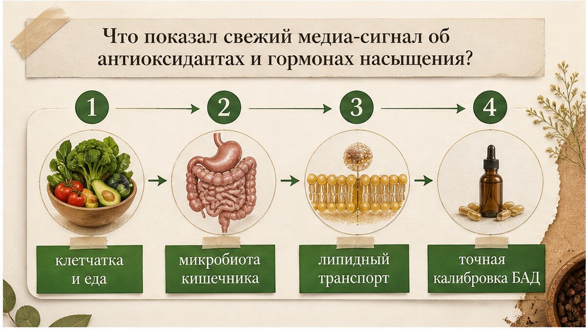 Схема пути от еды и микробиоты к липидному транспорту и калибровке БАД
