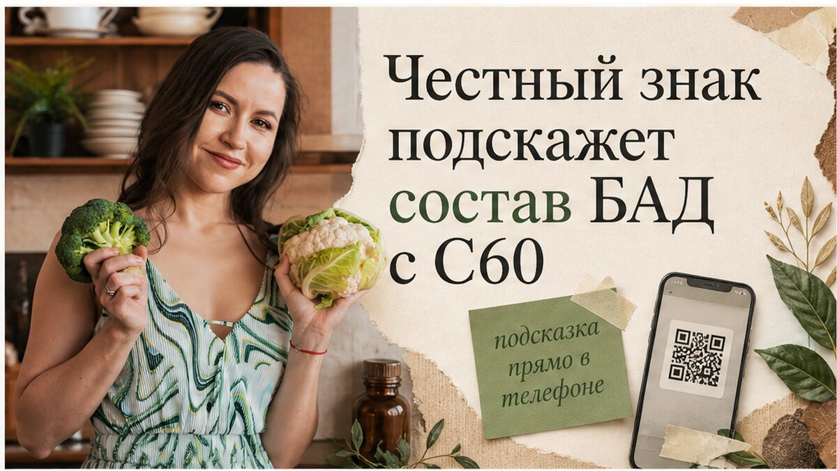 Иллюстрация: Честный знак подскажет состав БАД с C60