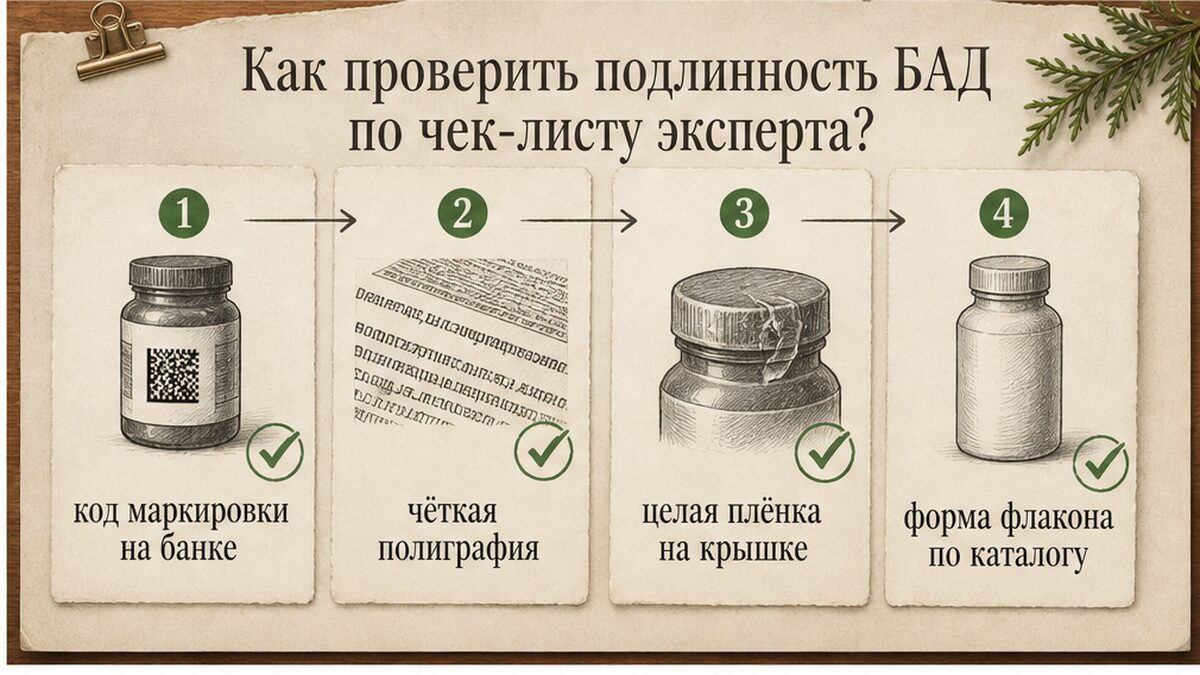 Чек-лист эксперта: четыре признака подлинного флакона с C60